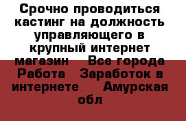 Срочно проводиться кастинг на должность управляющего в крупный интернет-магазин. - Все города Работа » Заработок в интернете   . Амурская обл.